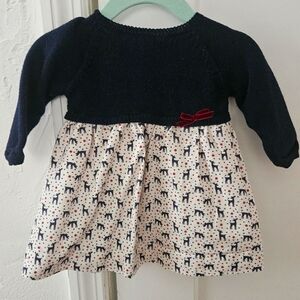 Paz Rodríguez Navy KNIT DRESS "RENO"